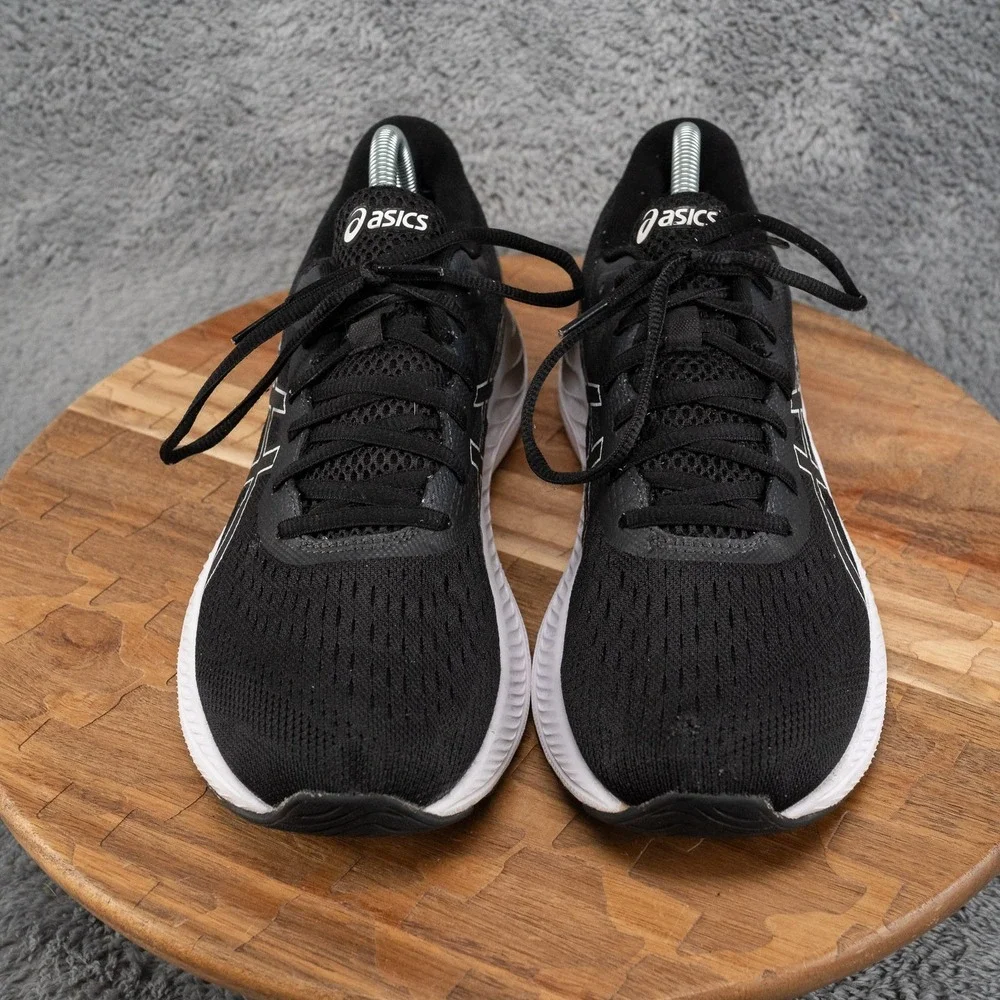 ASICS GEL-Excite 8 Women's Running Shoes Size 10 Black White 1012A916 Athletic